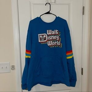 Disney World Blue Pullover Sweatshirt XXL
